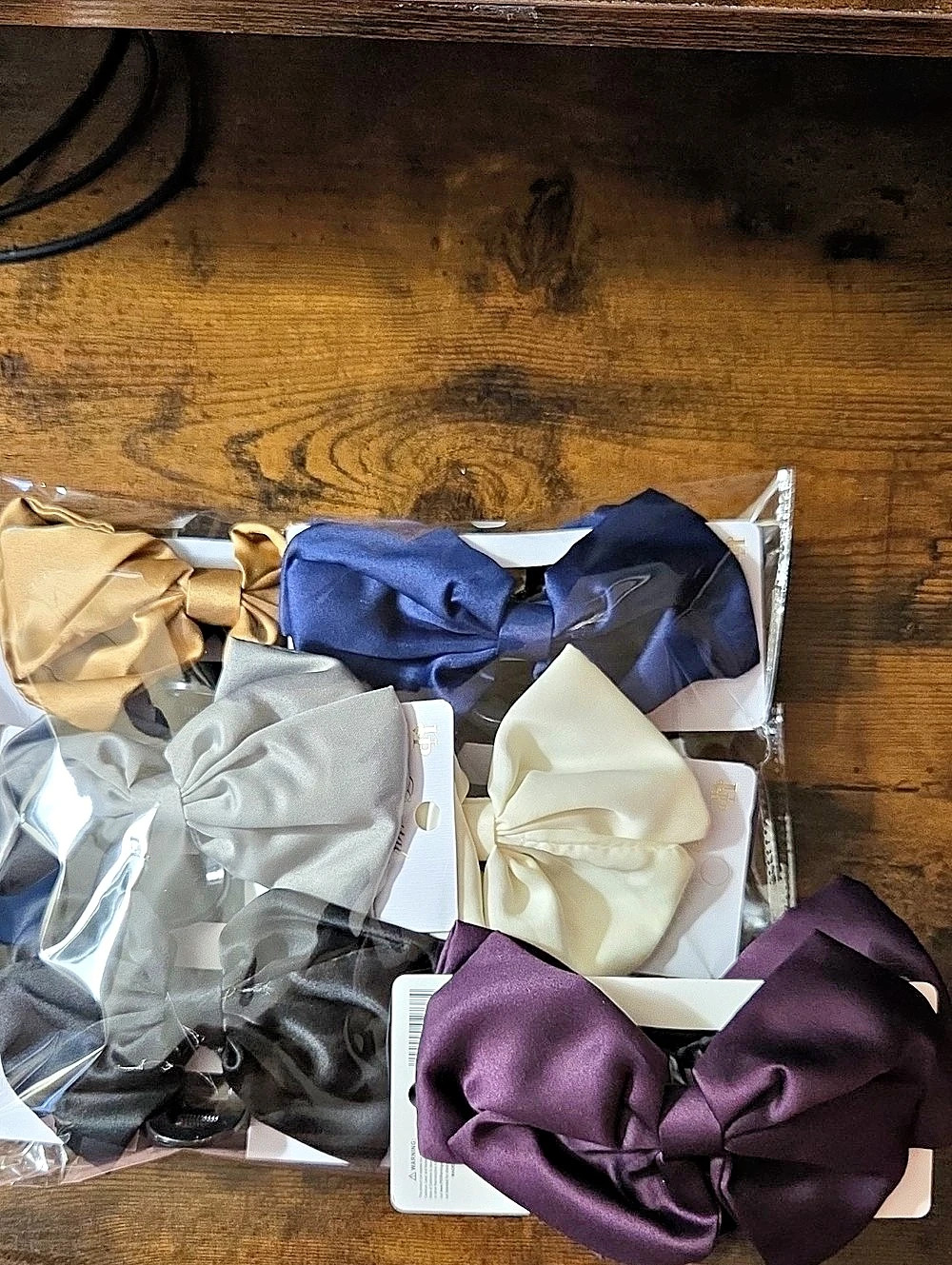 Bow Hair Clip Assortment 6 Pk